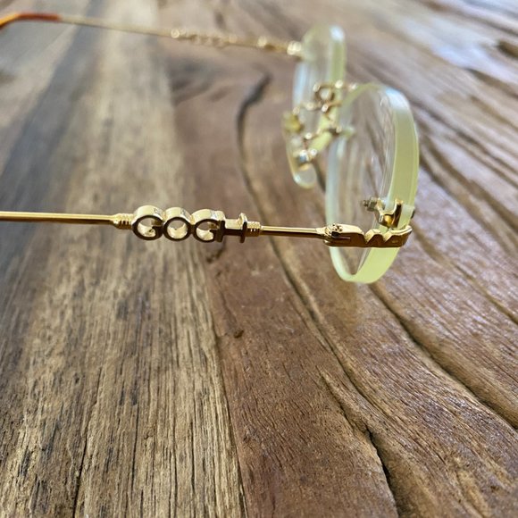 Van Gogh Eyeglasses Men's VGB32 Gold Frameless Eyewear - Picture 6 of 13